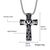 40MM Stainless Steel Claddagh Cross Pendant Necklace