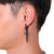 Stainless Steel Cross Chain Tassel Earrings Punk huggie hoops, Asymmetrical cross earrings, Mismatched , Punk Dangle Earrings, stud