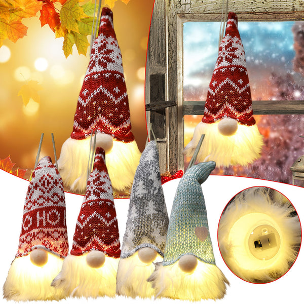 Christmas Led Light Up Glow Gnome Christmas Faceless Doll Decorations For Home Cristmas Ornament Xmas Navidad Natal New Year