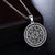 Solomon Hexagram Talisman Powerful Amulet  Protection with zodiac signs in a circle. Handmade Stainless steel Pendant, keychain, necklace